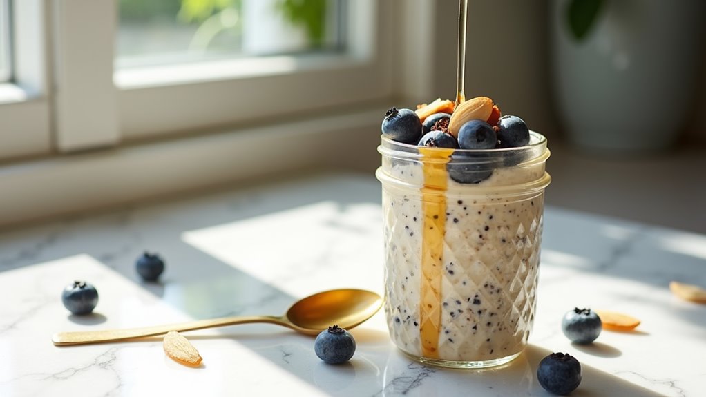 protein rich overnight oats