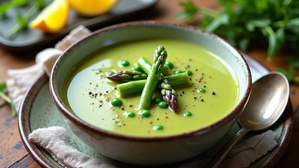 asparagus pea soup recipe