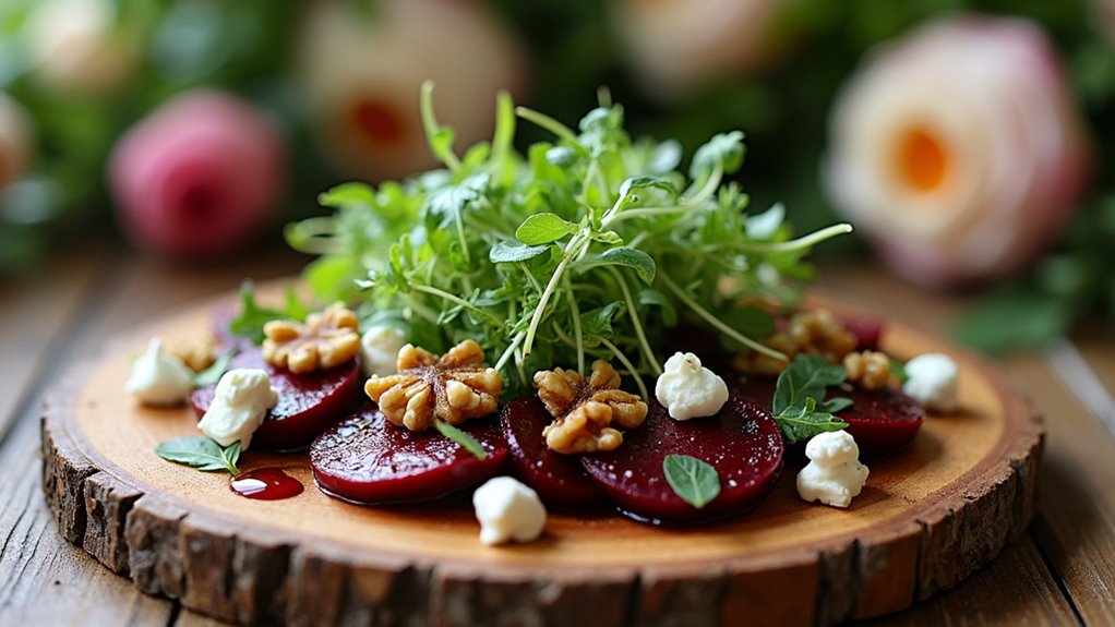 beet and goat cheese salad