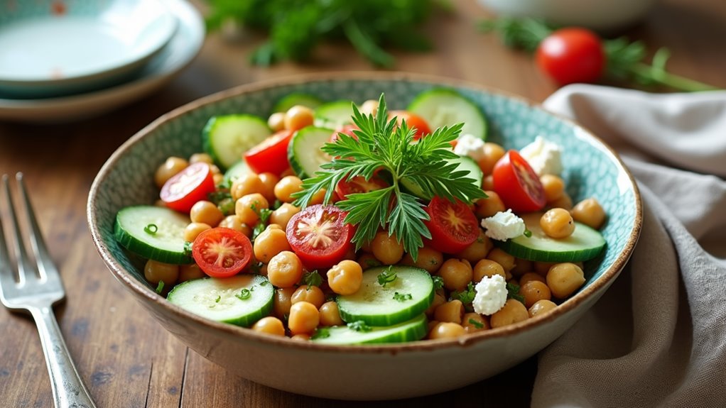 chickpea cucumber salad recipe