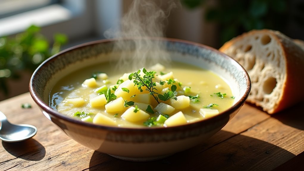 creamy potato leek soup