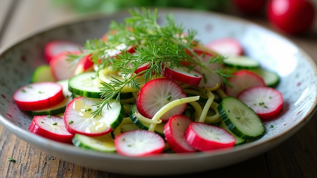 fresh dill vegetable salad