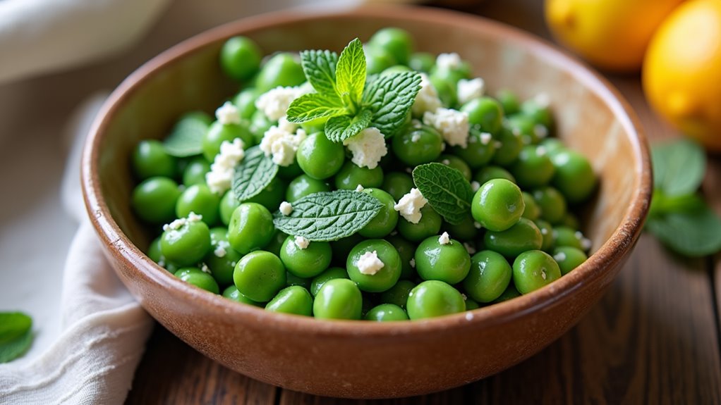 fresh pea and mint salad