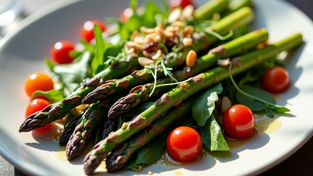 grilled asparagus with vinaigrette