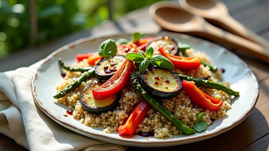 healthy grilled vegetable salad