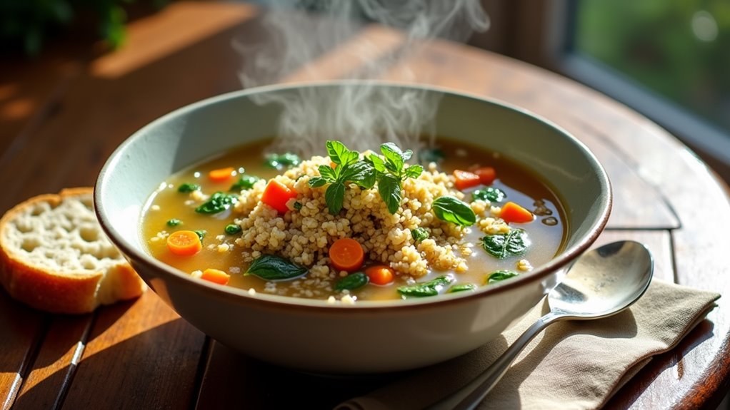 hearty chicken quinoa soup