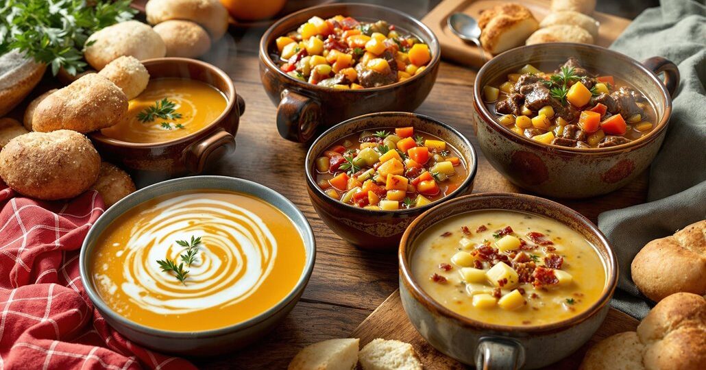 hearty soup recipes march