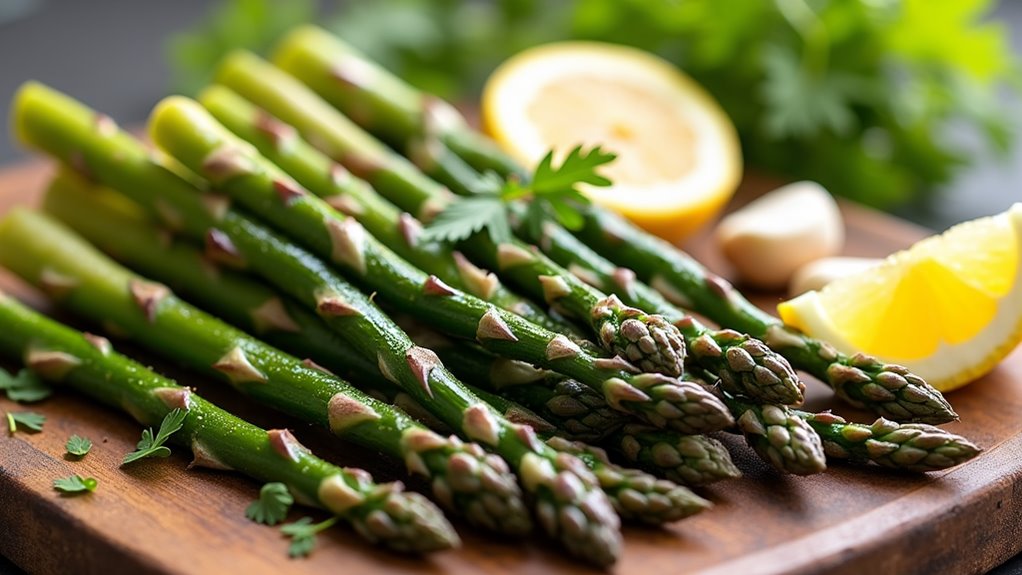 lemon garlic roasted asparagus