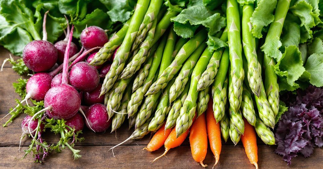 march seasonal vegetable selection