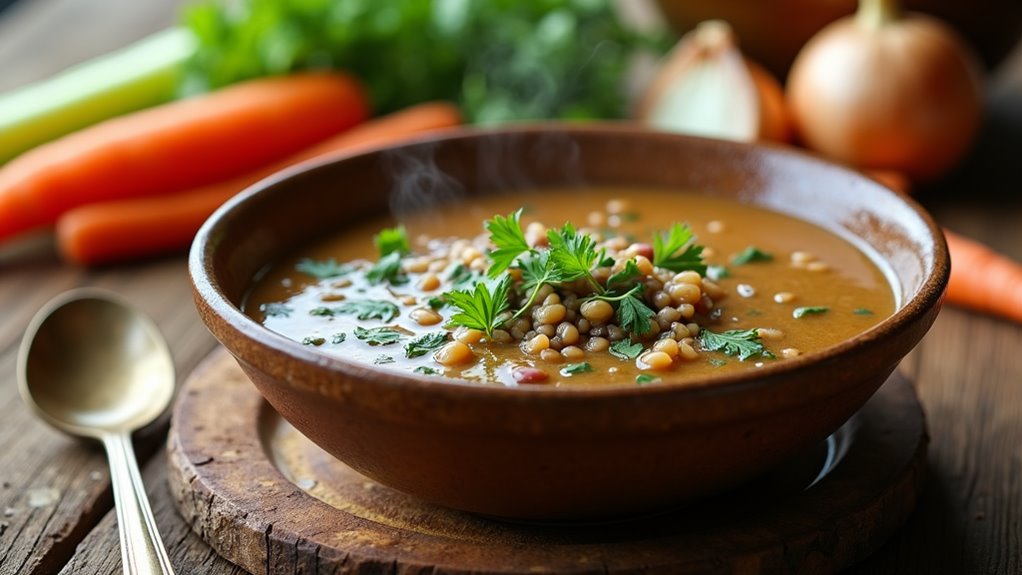 mushroom barley soup recipe