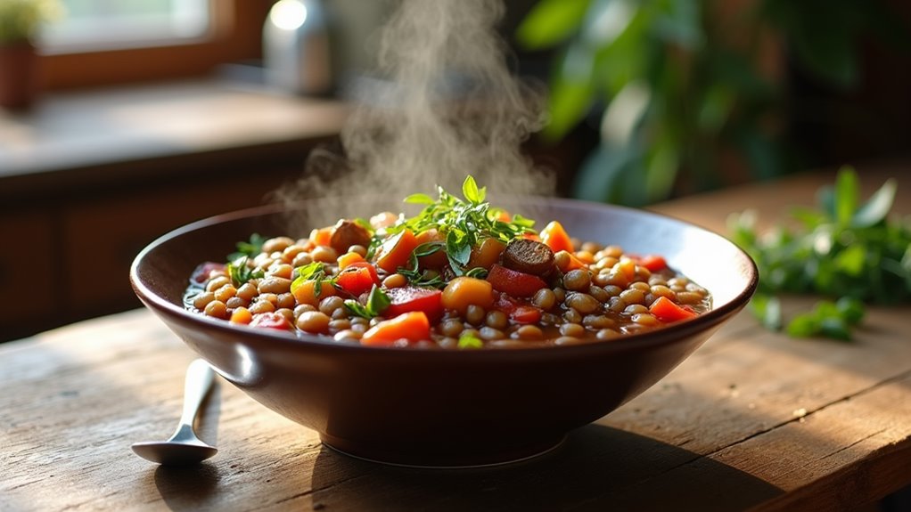 nutritious lentil vegetable stew