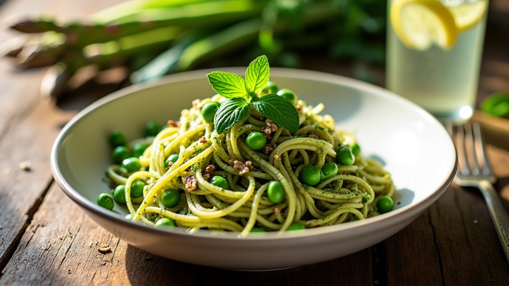 pea and mint pesto