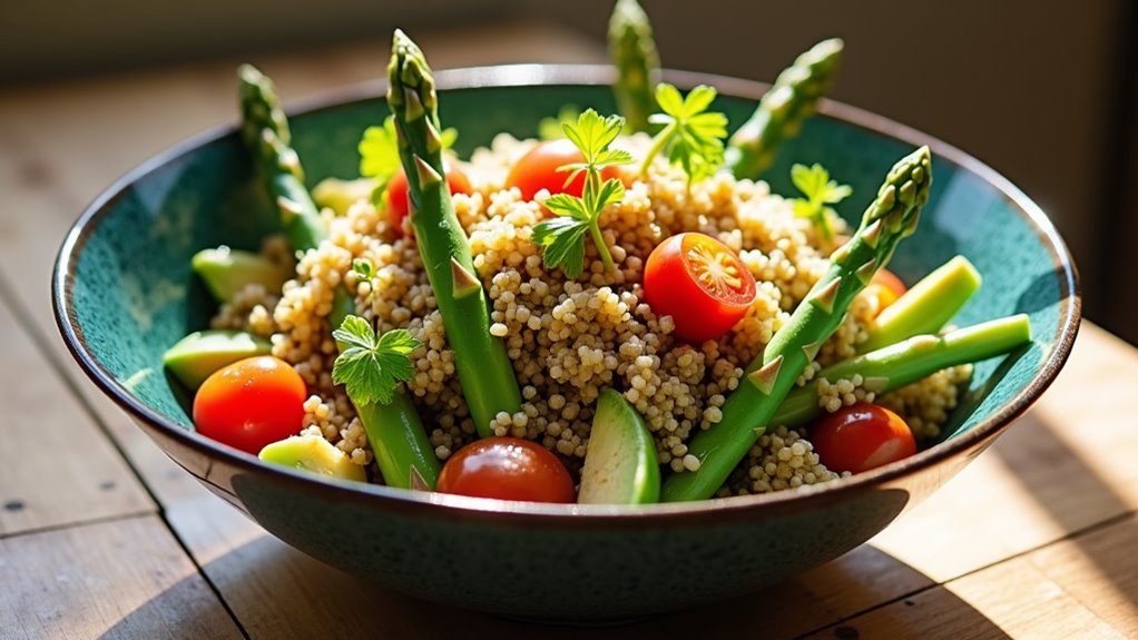 quinoa asparagus spring salad