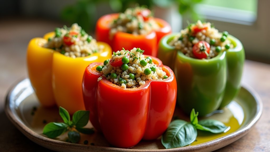 quinoa filled bell peppers recipe