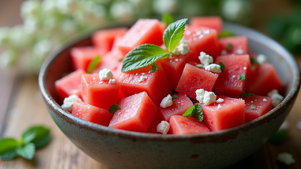 refreshing watermelon feta salad