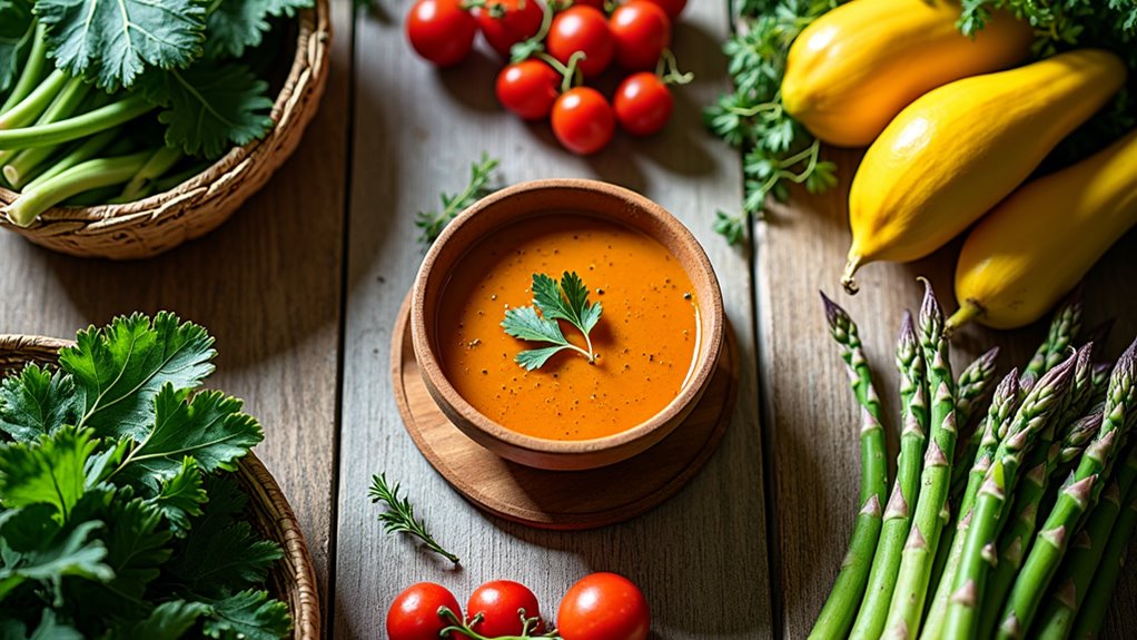 select fresh seasonal produce