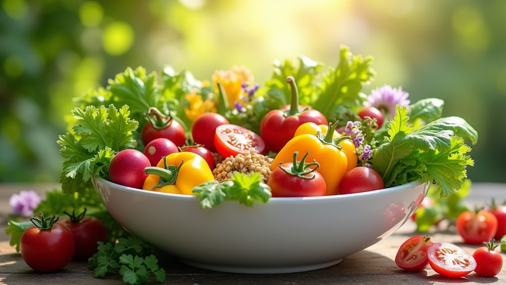 vibrant seasonal salad mixes